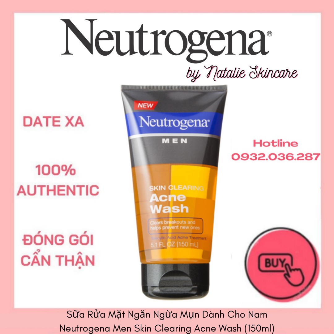 Sữa Rửa Mặt Ngăn Ngừa Mụn Dành Cho Nam Neutrogena Men Skin Clearing Acne Wash