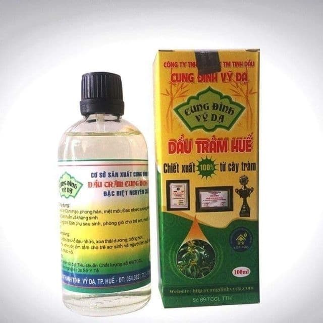 50ml Tinh dầu tràm Huế nguyên chất hiệu Cung đình vỹ dạ