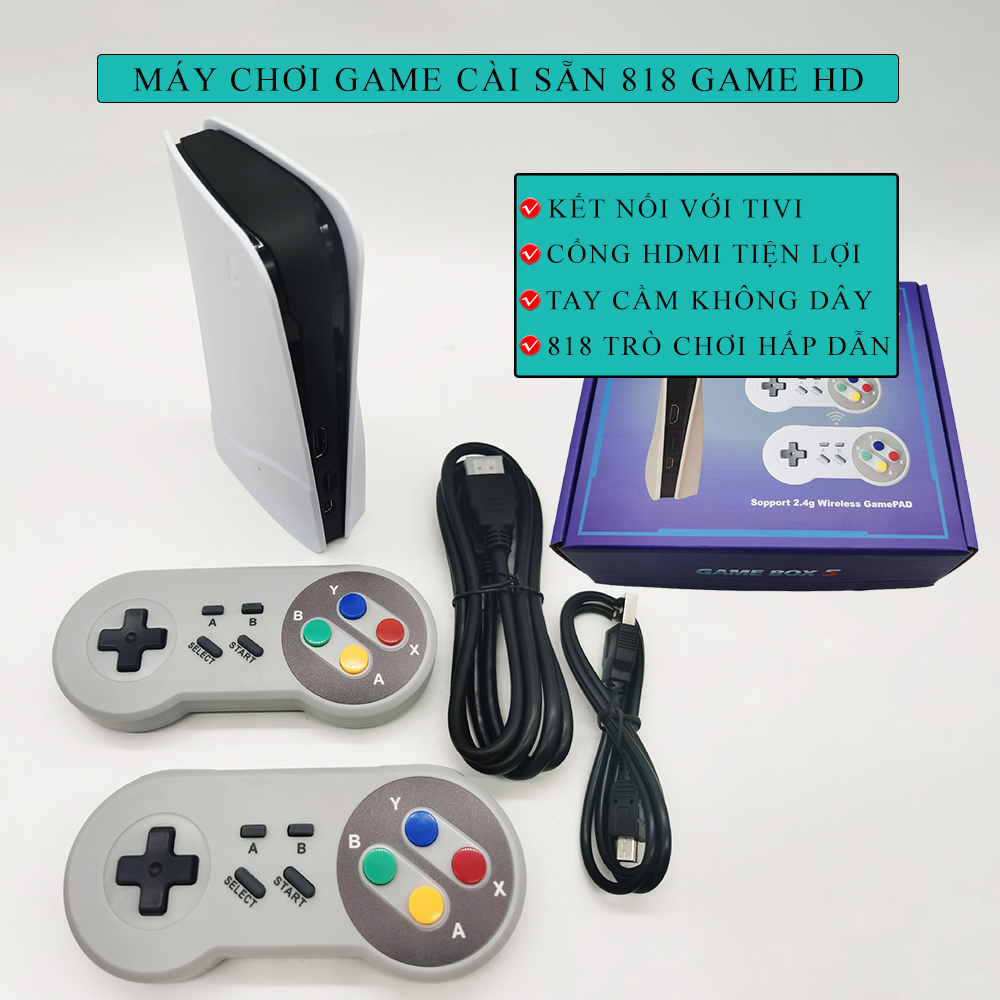 Máy chơi game 800 trò chơi, máy chơi game cổ điển, máy chơi game kết nối với TV 4k Game kết nối tivi đồ họa nét sống động, thú vị trong một màn hình lớn, bảo hành 3 năm, lỗi đổi mới trong 7 ngày đầu nhận hàng