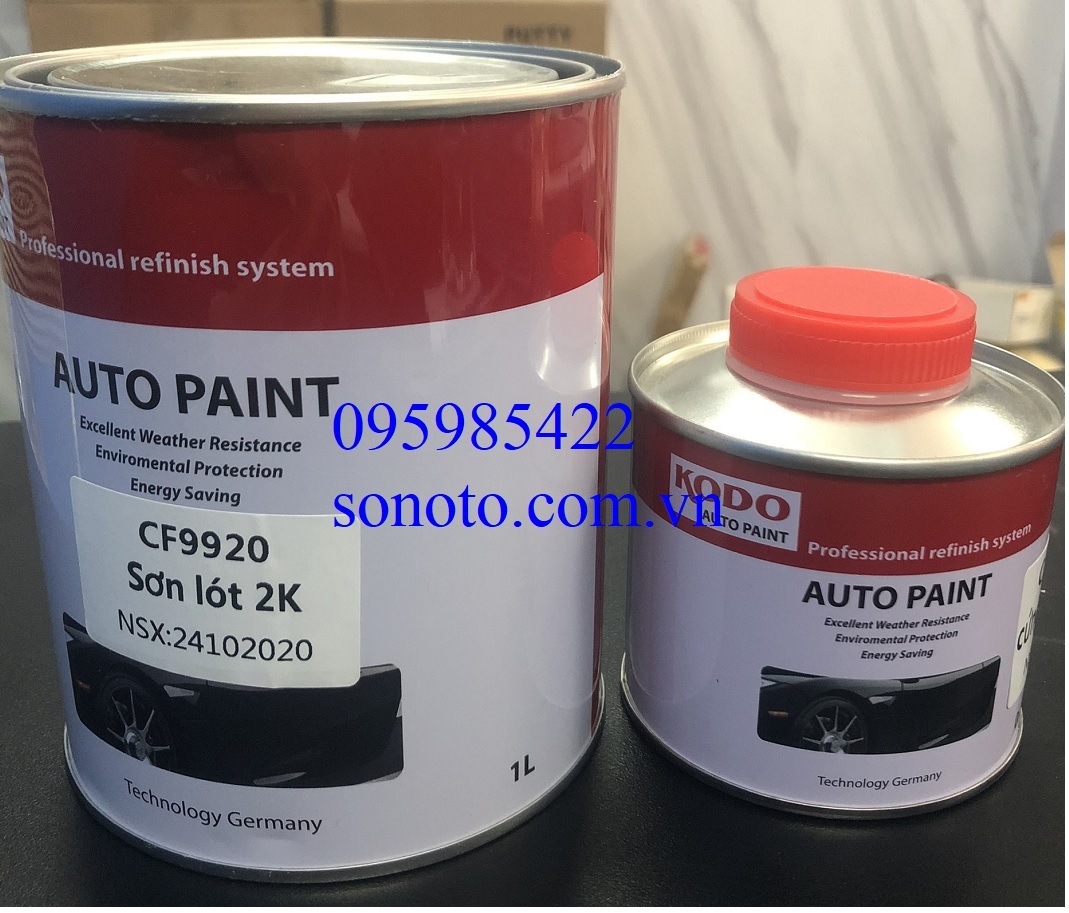CF9920 Sơn lót 2K KODO màu xám, lót 2 thành phần Autopaint 6.PM tỉ lệ 4:1 đã bao gồm cứng tổng 1.25 Lít SONQUANGPHU422