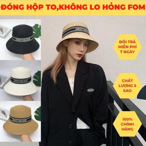 Nón đi biển kiểu chuông,mũ cói đi biển đi du lịch sang chảnh ML1