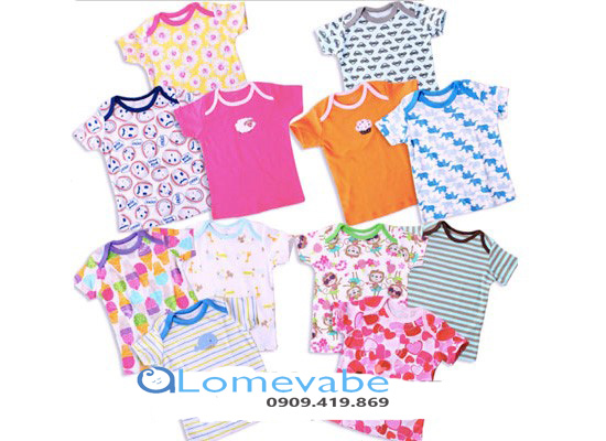 Set 5 áo thun trẻ em carter bé trai 9thang
