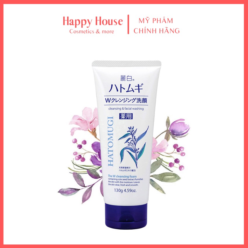 Sữa rửa mặt trắng da ý dĩ Hatomugi Nhật bản- Happy House