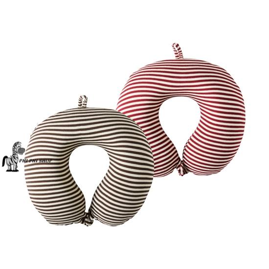 Gối cổ du lịch cao su non Lock&Lock Memory Foam Stripe LTZ851