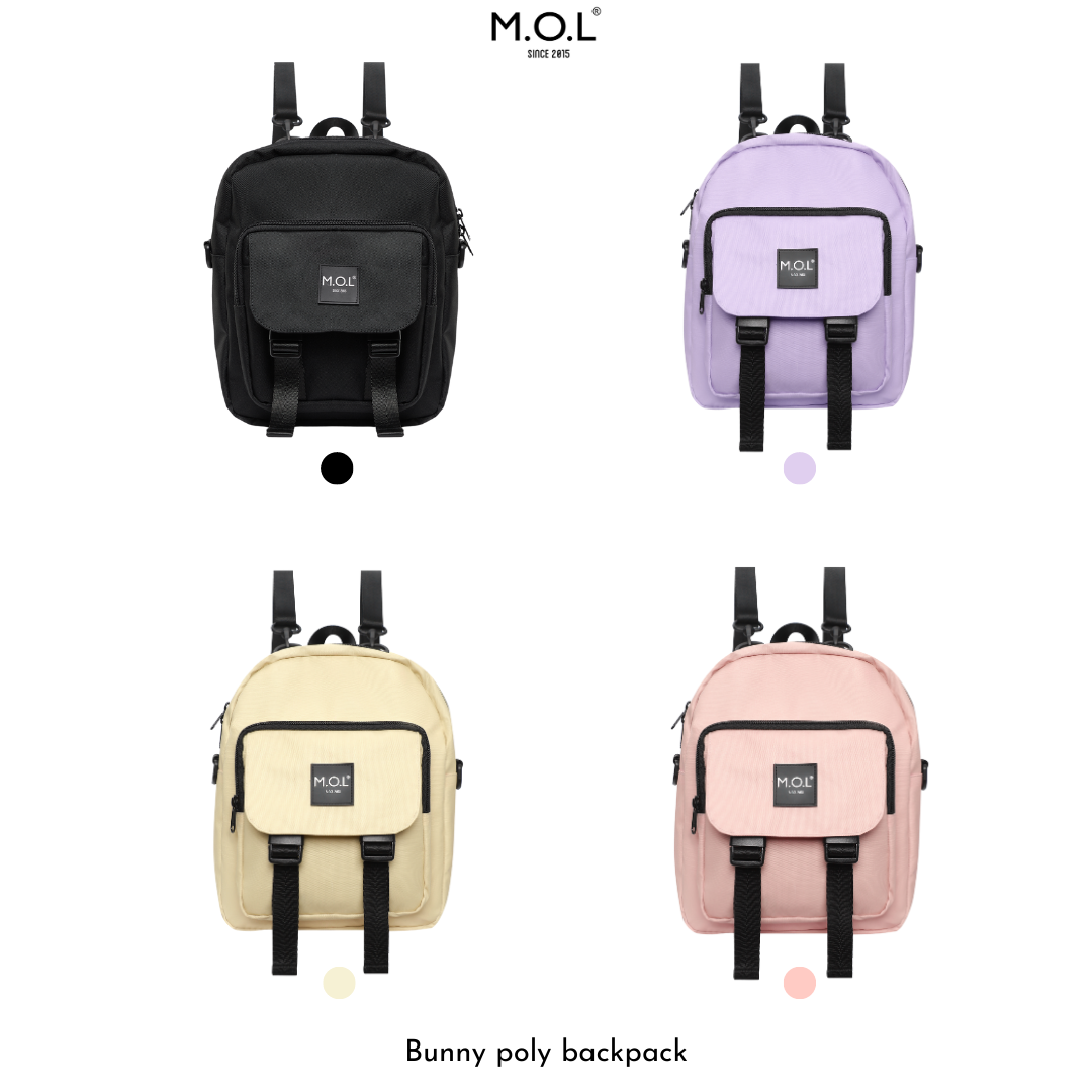 Ba lô kết hợp túi đeo chéo: M.O.L Bunny polyester