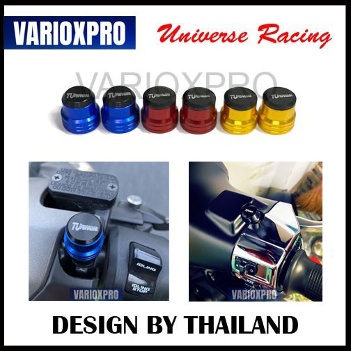 [HCM]Ốc chân kính xe máy nắp chụp Logo TUPAKNAM RIZOMA hàng nhập Thái Lan