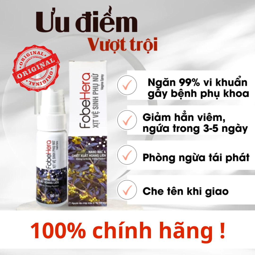   Chính Hãng  Chai Xịt Thay Thế Viên Đặt Phụ Khoa Hết Viêm Nhiễm Mùi Hôi Vùng Kín Hera - chai 50ml 
