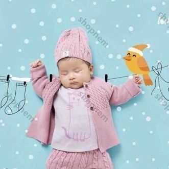 Mũ len Lullaby cao cấp bé trai bé gái