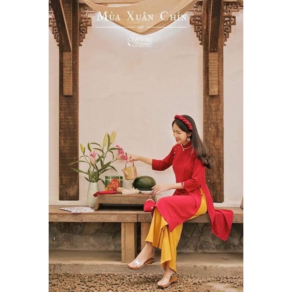 Áo Dài Cách Tân Cho Các Nàng Đón Tết Siêu Dễ Thương