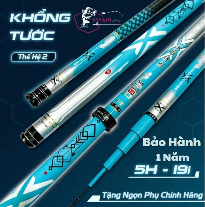 [BH 1 Năm 1 Lóng]Cần Câu Tay Gama FX Khổng Tước 5H Thế Hệ 2 Chuyên Câu Đơn Câu Đài CT34 - Sanami Fishing