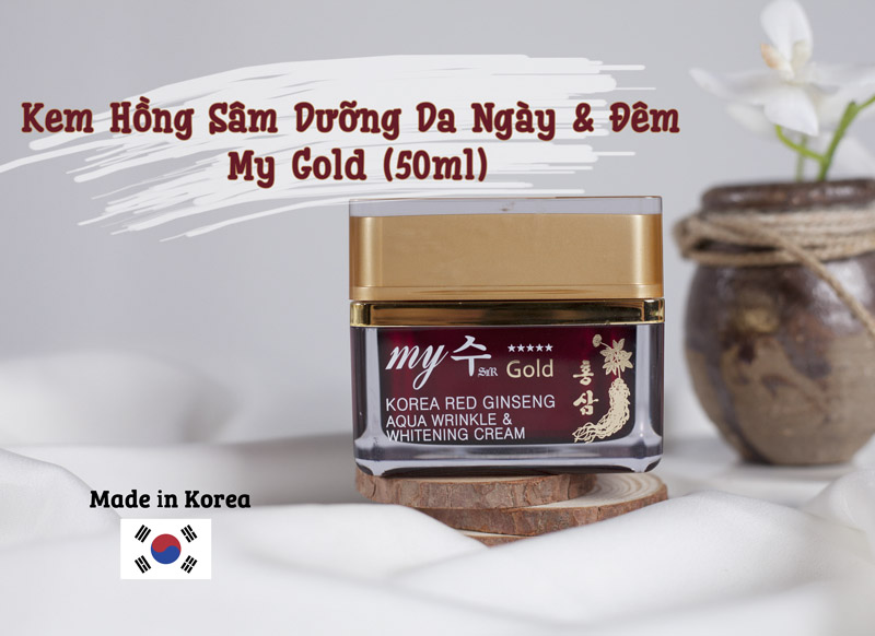 Kem dưỡng da hồng sâm my gold ngày và đêm hàn quốc