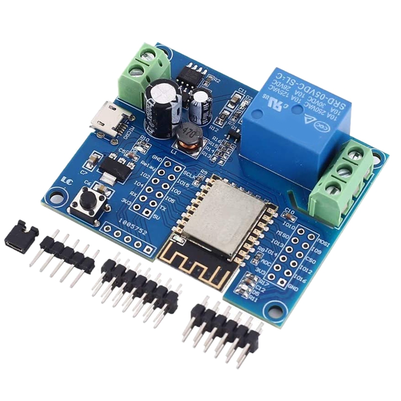 Wifi relay controller module, dc 5v 8v-80v esp8266 wireless controller module esp-12f for iot smart home app