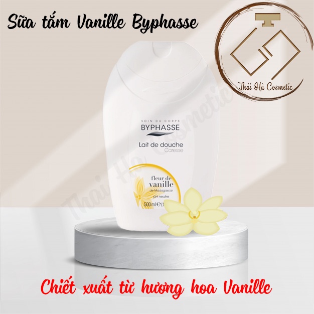 Sữa tắm dưỡng da chiết xuất hoa vanille Byphasse 500ml