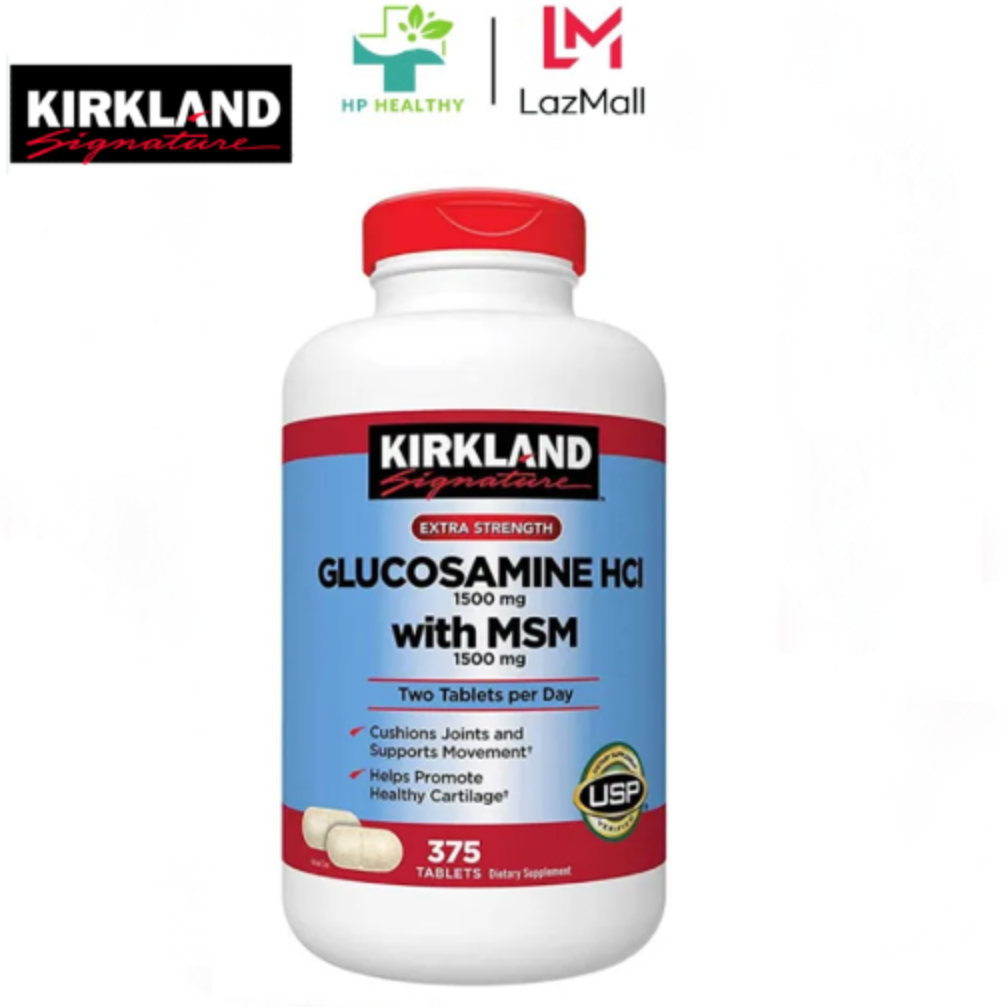 Viên uống bổ khớp của Mỹ Kirkland Signature Glucosamine HCL & MSM 1500mg