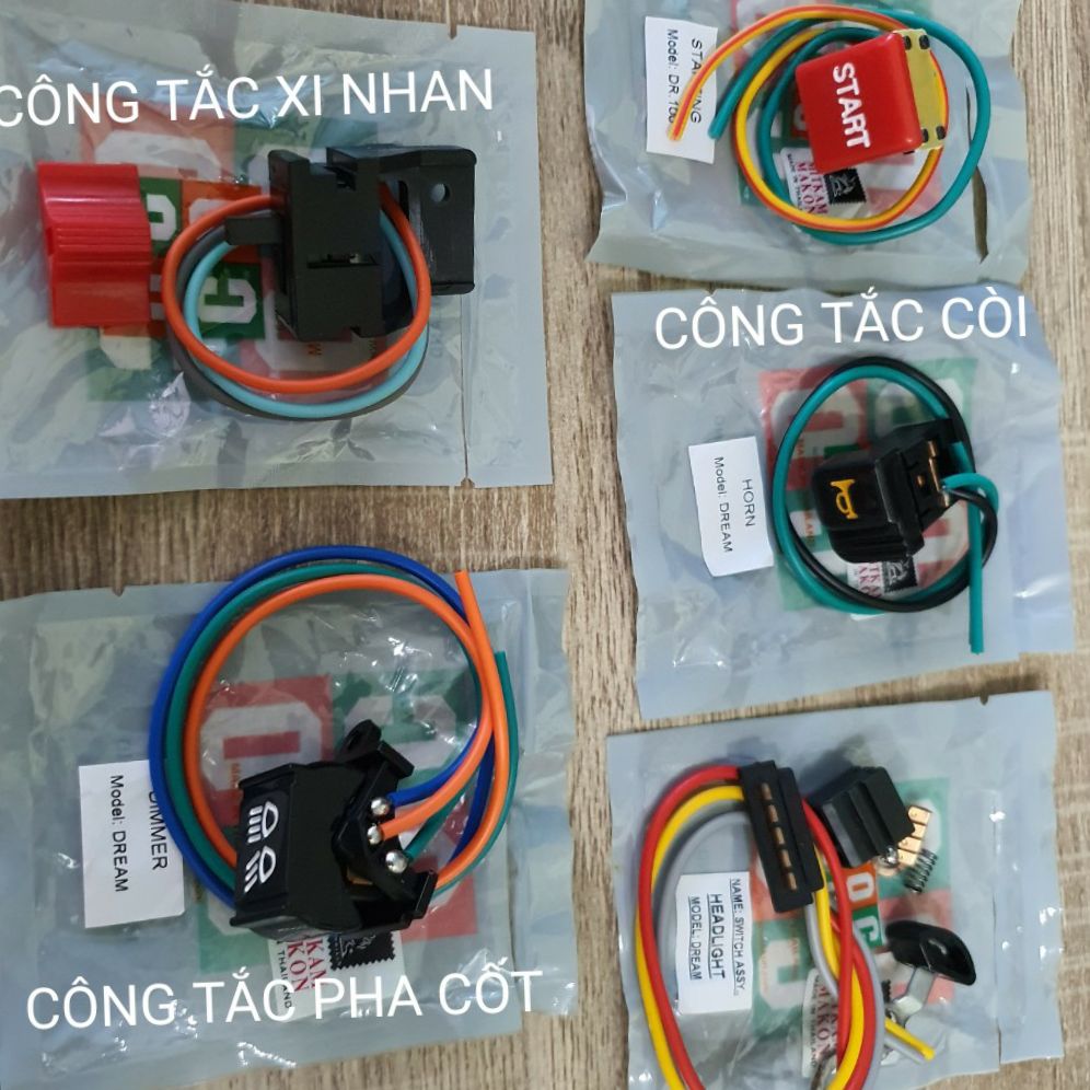 Bộ nút công tắc xe Dream