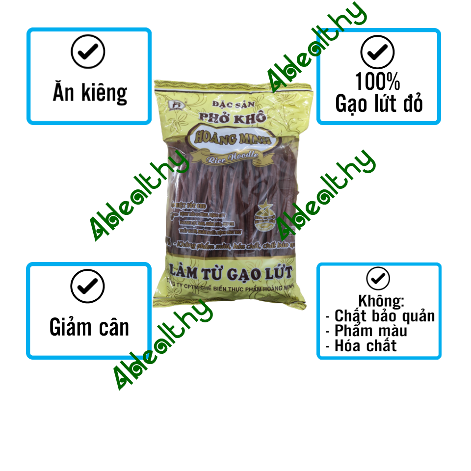 [4Healthy]Đặc sản phở gạo lứt Hoàng Minh 500g, đặc biệt tốt cho người ăn kiêng giảm cân và tốt cho người bị tiểu đường