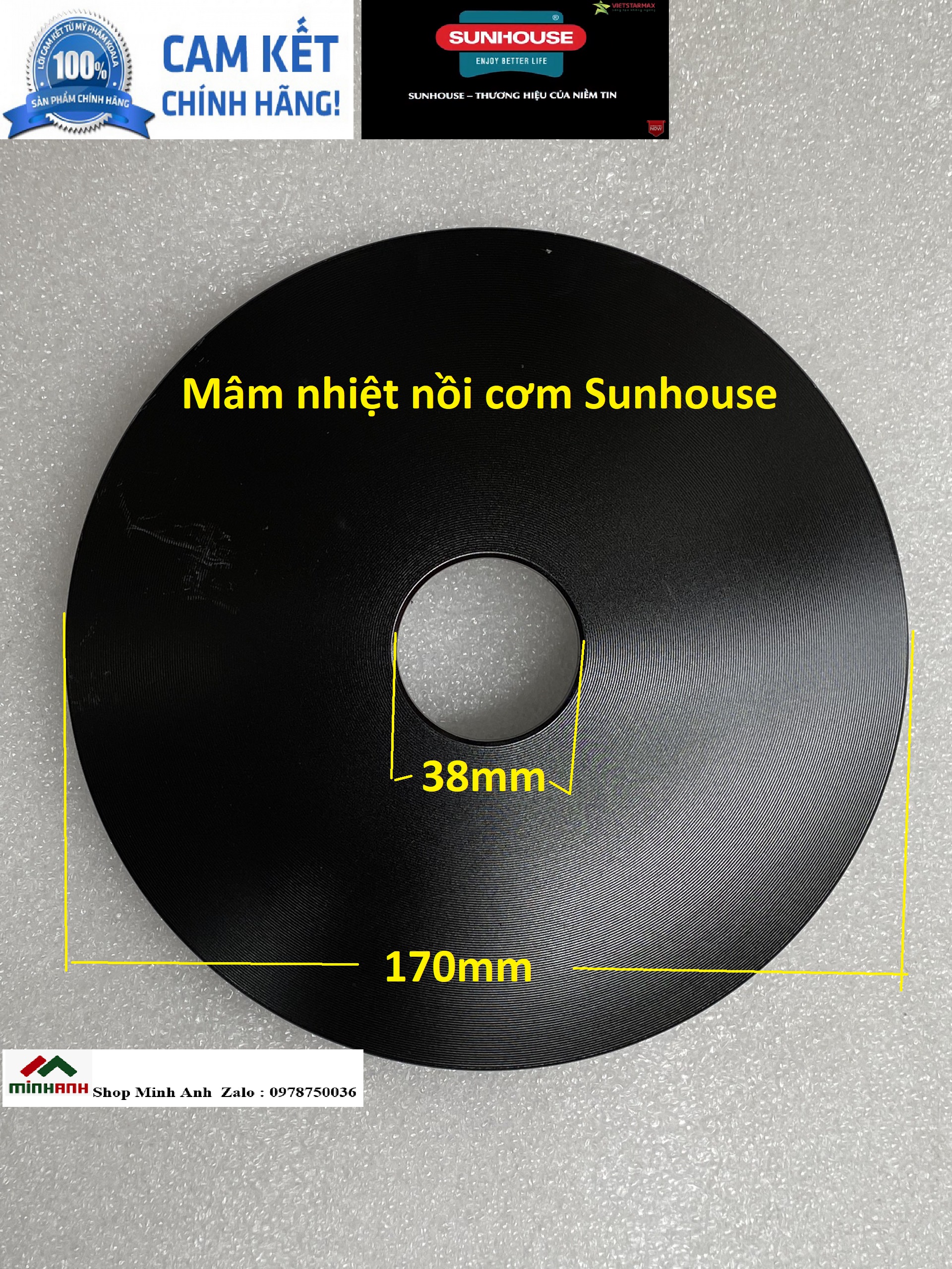 Mâm nhiệt nồi cơm Sunhouse SHD8903 và Mạch nguồn và hiển thị