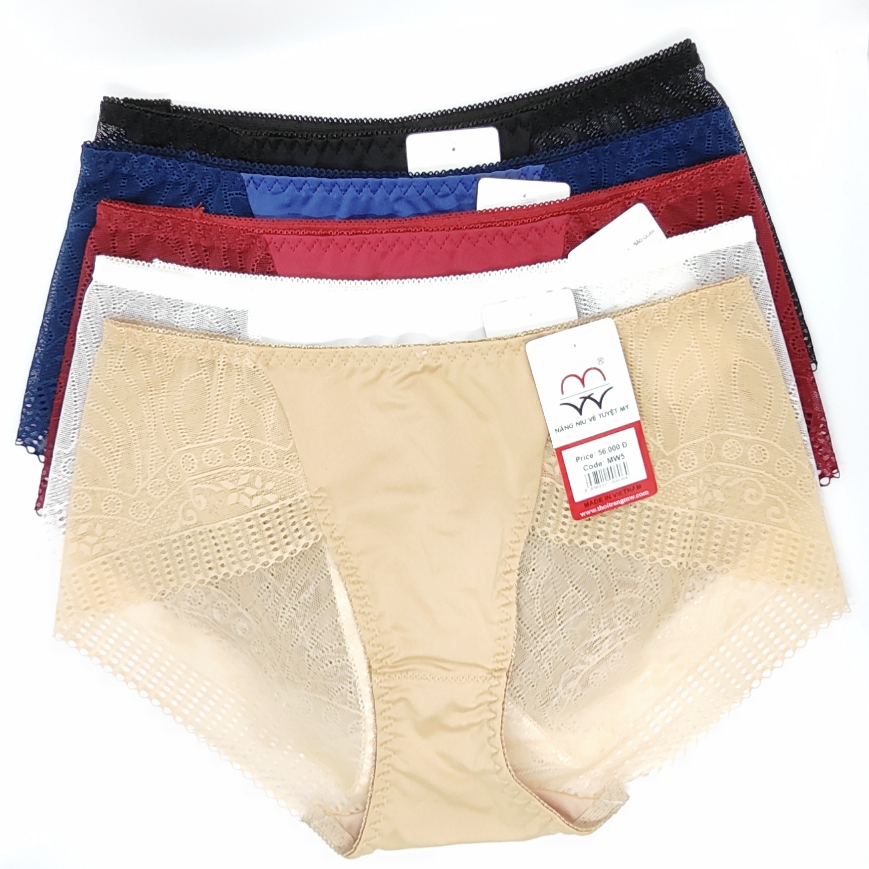Quần Thun Lạnh Phối Ren MW Không Viền Mông thoáng mát