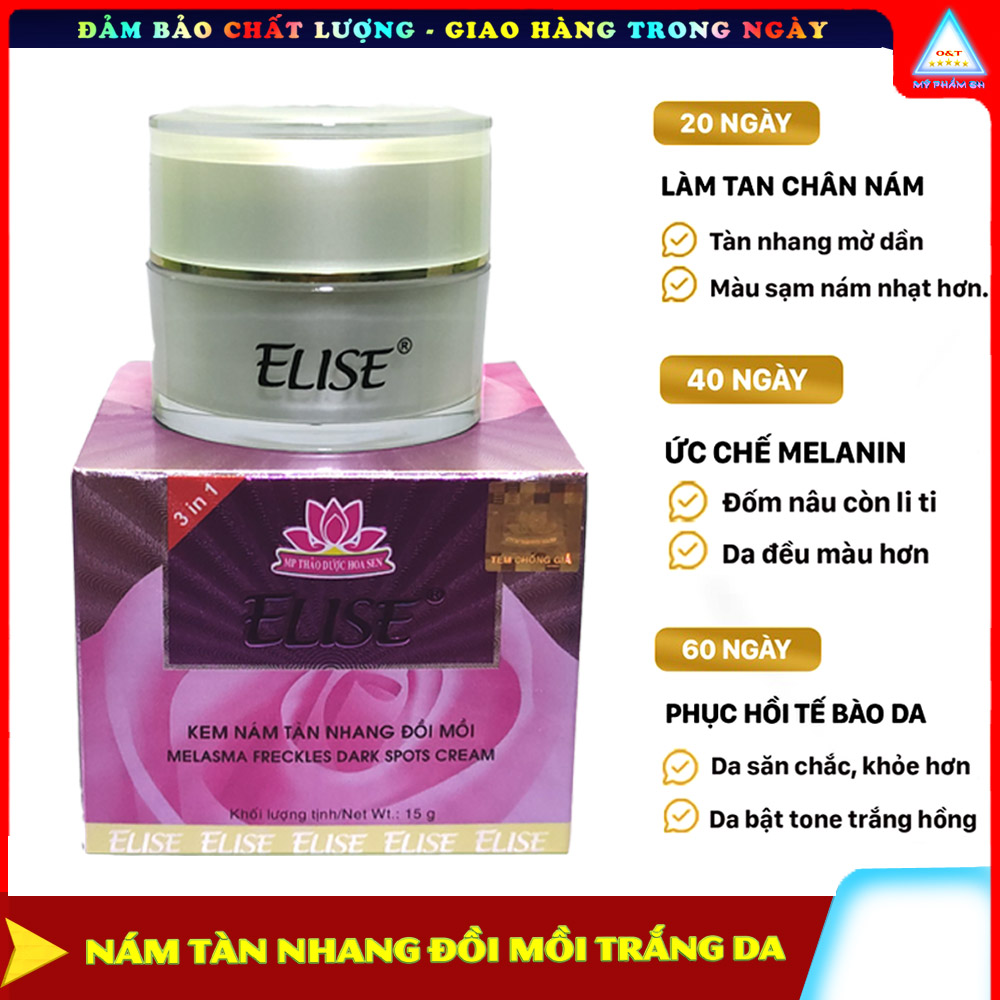 Kem nám tàn nhang đồi mồi dưỡng trắng chống nắng Elise