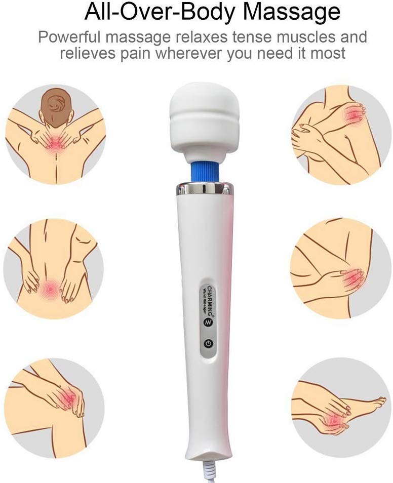 Máy Massage Toàn Thân HV280 + Tặng Kèm 1 SP Ngẫu Nhiên -  Magic Wand massager with 10 vibration patterns Powerful Speeds - Mang đến cảm giác thoải mái, dễ chịu khắp toàn thân