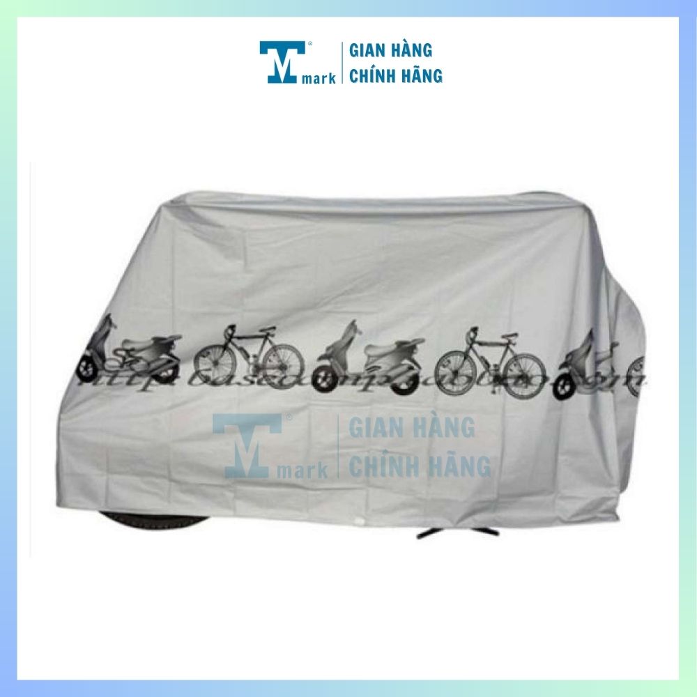 Bạt phủ xem máy Bảo vệ xe máy tiện lợi vải bạt phủ xe máy áo trùm xe máy loại tốt phụ kiên tiện lợi cho gia đình tmark
