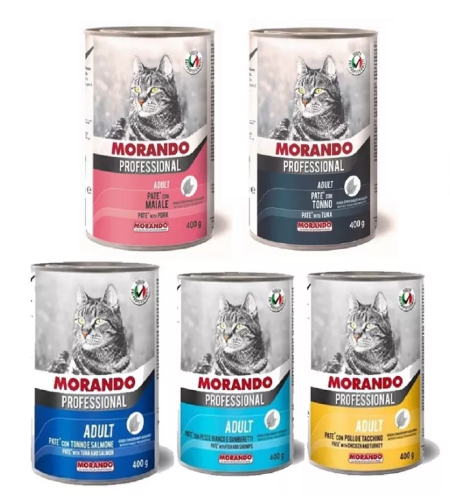 "Hoàn tiền đến 10%" Pate Morando Professional cho Mèo 400gr/pate simba 415g