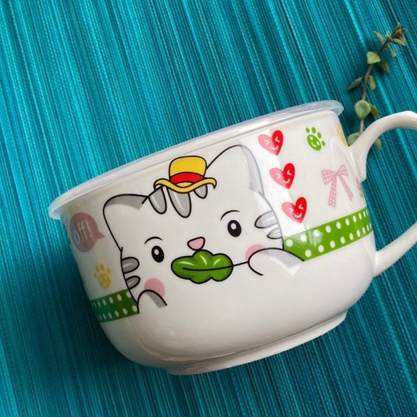 {BÁN LẺ RẺ NHƯ CHO} Tô Sứ, Ca Úp Mì, Bát Úp mì CÓ QUAI, có Nắp hút chân không CAO CẤP