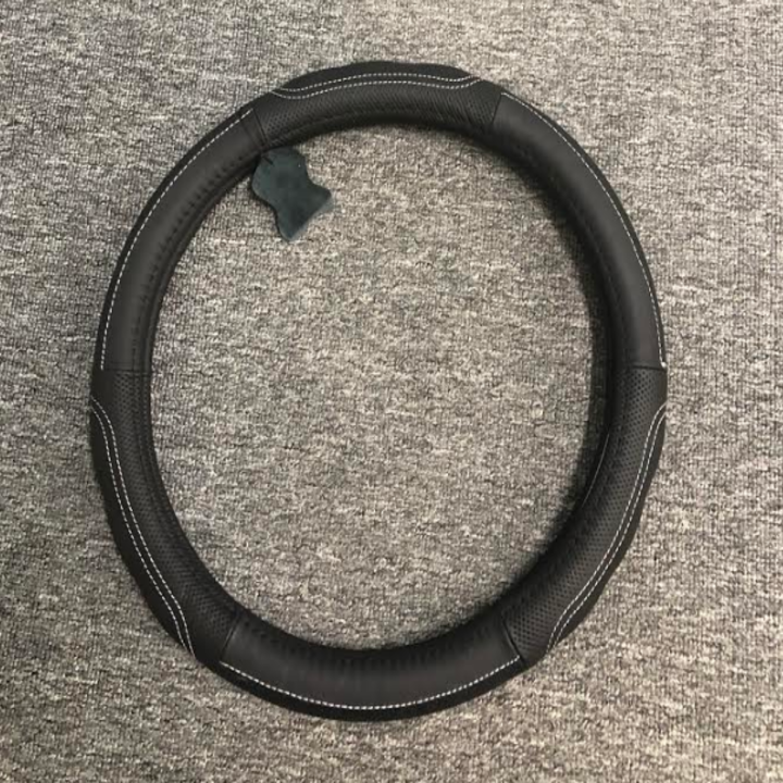 Bọc vô lăng ô tô, xe hơi da thật 100% nguyên tấm cao cấp z917dct đường kính 37.5-38cm