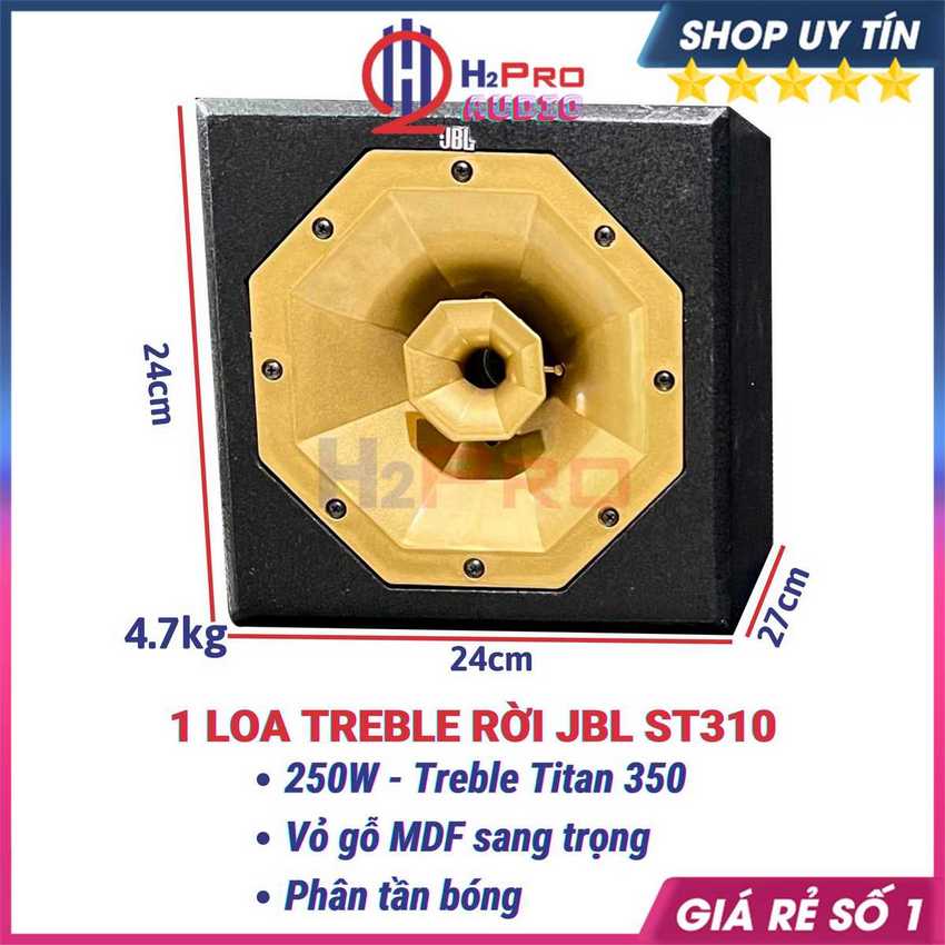 Loa treble rời 350 jbl st310 250w thùng gỗ - phân tần bóng , loa siêu tép rời đẳng cấp - h2pro audio