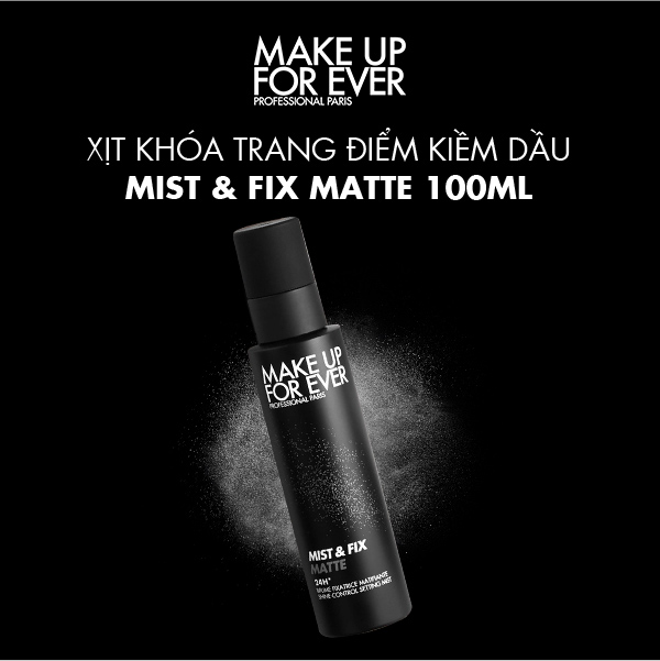 Xịt Khóa Cố Định Lớp Trang Điểm Kiềm Dầu MIST & FIX MATTE 100ML  -  MAKE UP FOR EVER