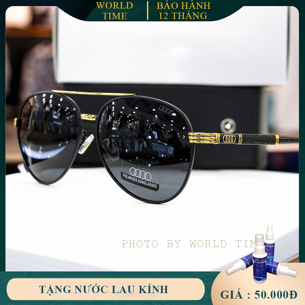 Kính mát nam cao cấp  A1369 full box, thẻ bảo hành 12 tháng, tròng Polarized, chống chói, chống loá, chống tia UV
