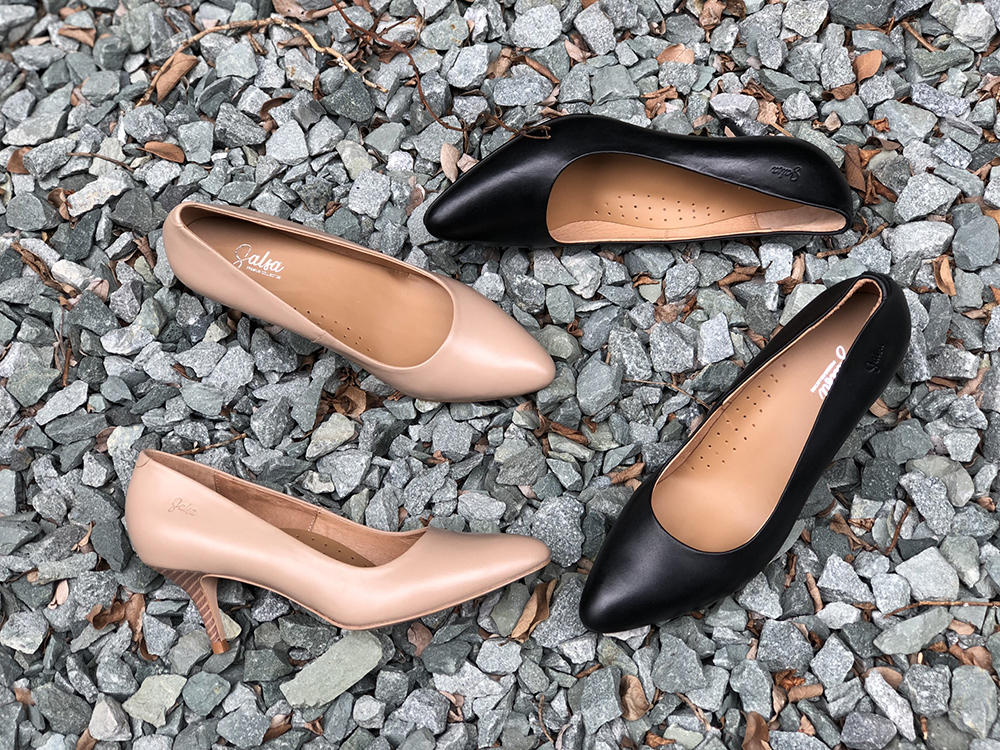 Giày nữ công sở da thật gót nhọn 7cm p05 - salsa pumps