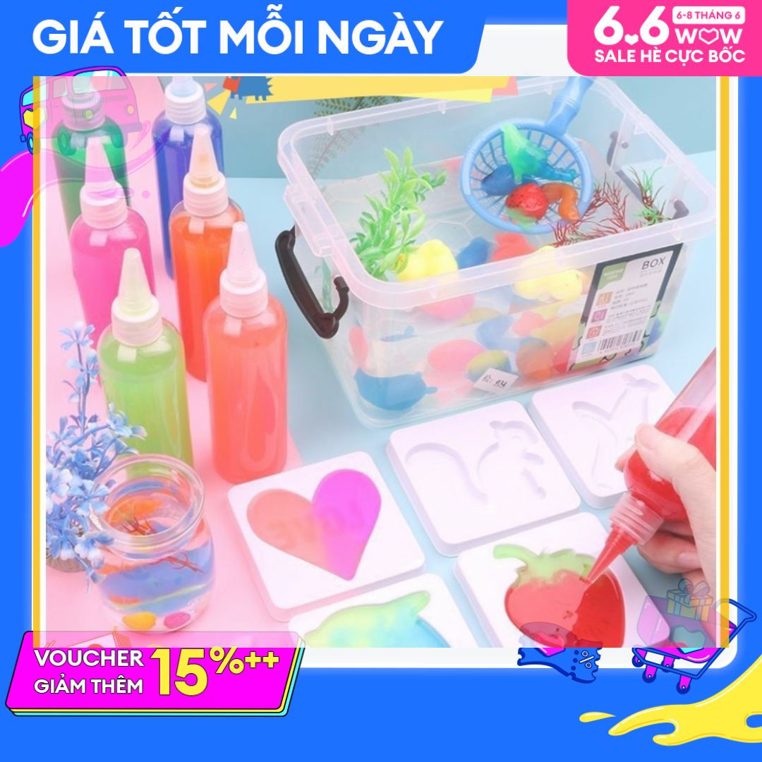 Đồ chơi tạo hình thạch 3D sáng tạo cho bé Tự Làm Đồ Chơi Khoa Học diệu kỳ Bộ đồ chơi sáng tạo tự làm thạch khuôn thú an toàn cho bé đồ chơi giáo dục