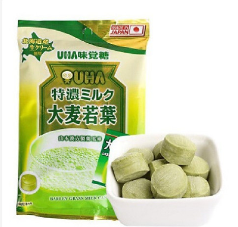Kẹo trà lúa mạch non UHA nội địa Nhật Bản 81g