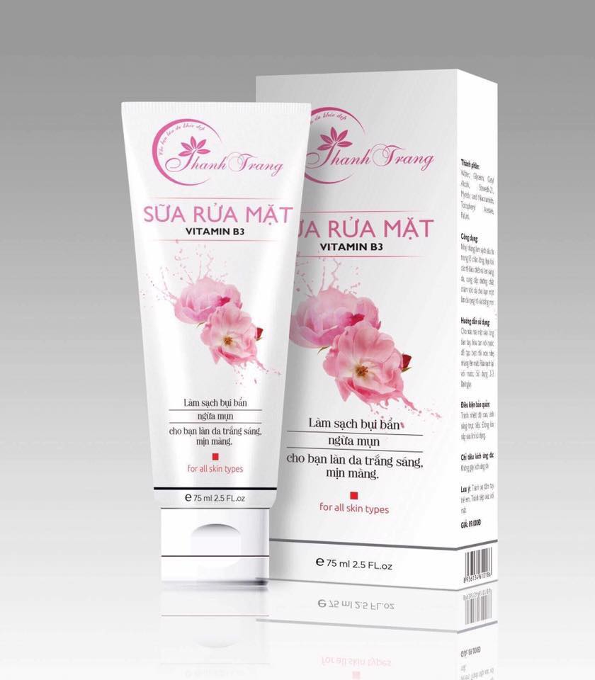 Sữa rửa mặt b3 thanh trang sạch mụn
