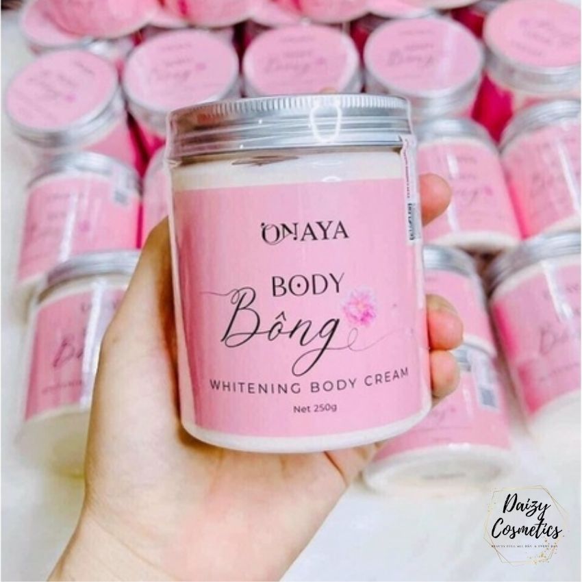 Kem Body Bông, Kem Bông ONAYA Dưỡng Trắng Da - Tặng SON - Kem dưỡng trắng da body, dưỡng trắng toàn thân hiệu quả sau 7 ngày sử dụng - Daizy Cosmetics
