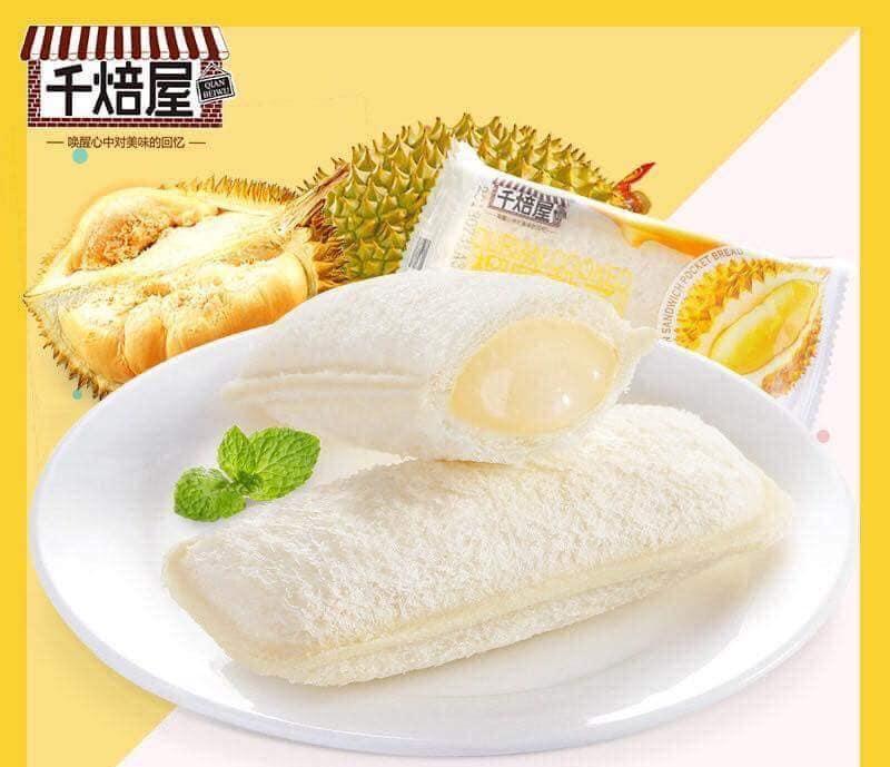 Thùng 1 kg Bánh Nhân Kem Sầu Riêng Tươi Đài Loan