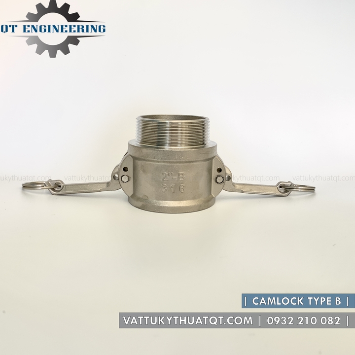 Khớp nối nhanh camlock inox 304 kiểu b | dn65,dn80