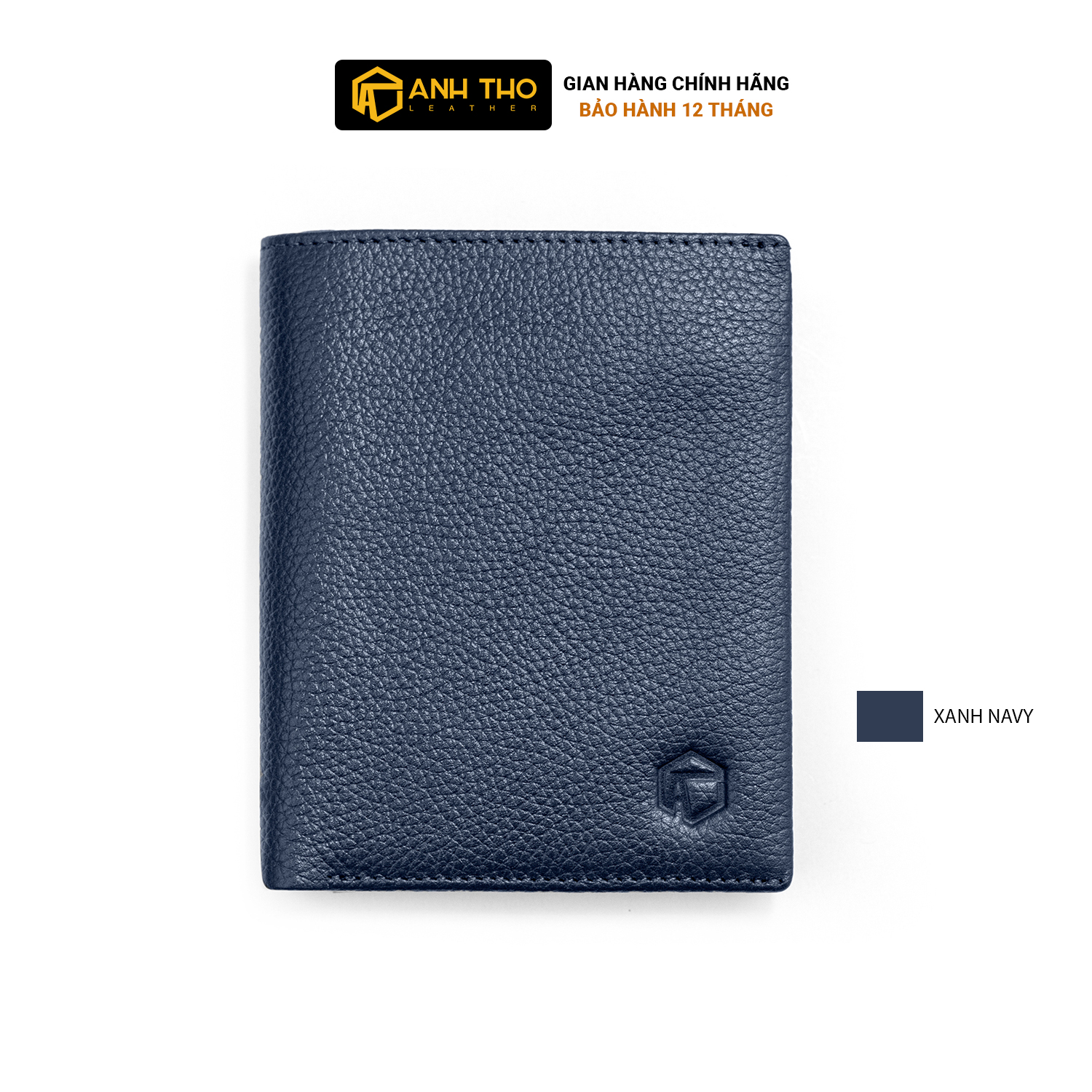 Ví đứng victor chất da bò hạt | anh tho leather | m2sw02