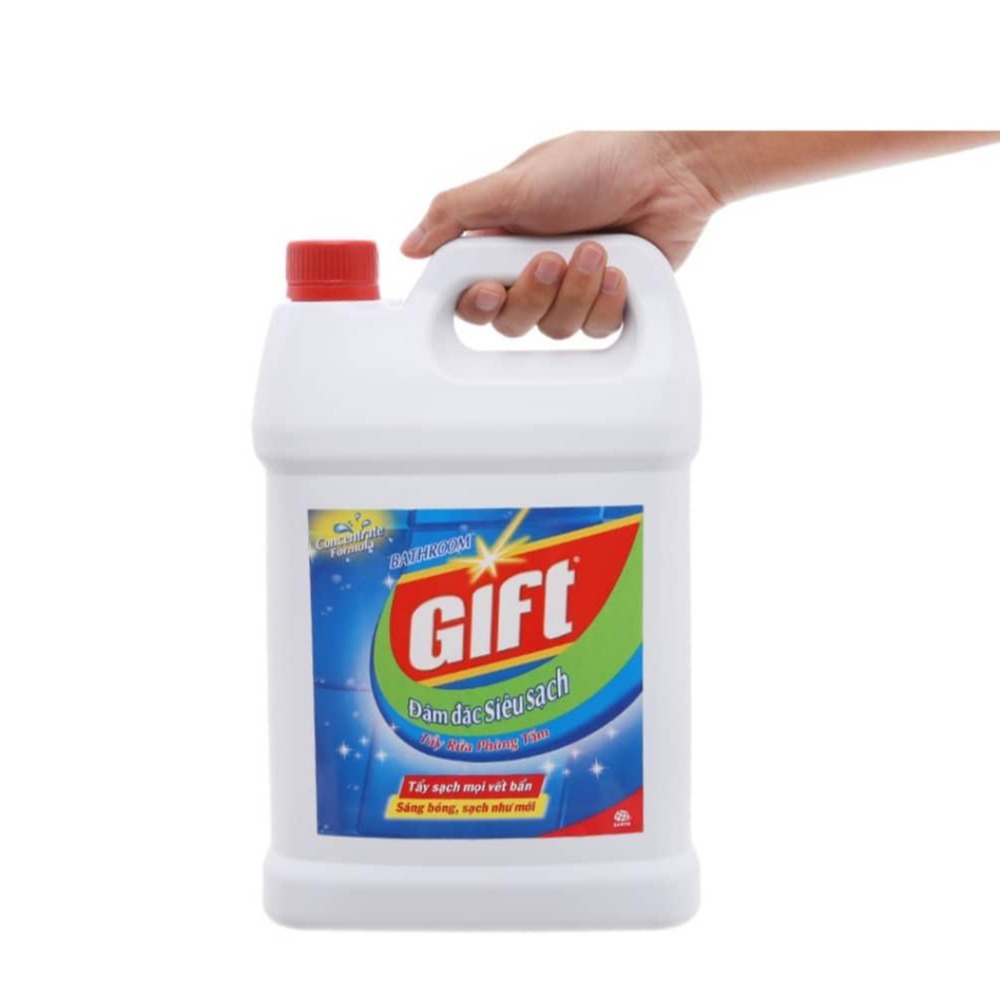 Nước tẩy nhà tắm Gift đậm đặc siêu sạch 4kg