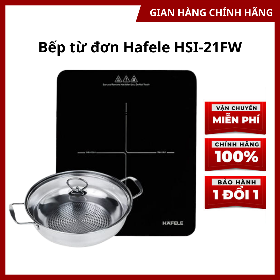 Bếp từ đơn hafele hsi-21fw - 536.61.990 - hàng chính hãng