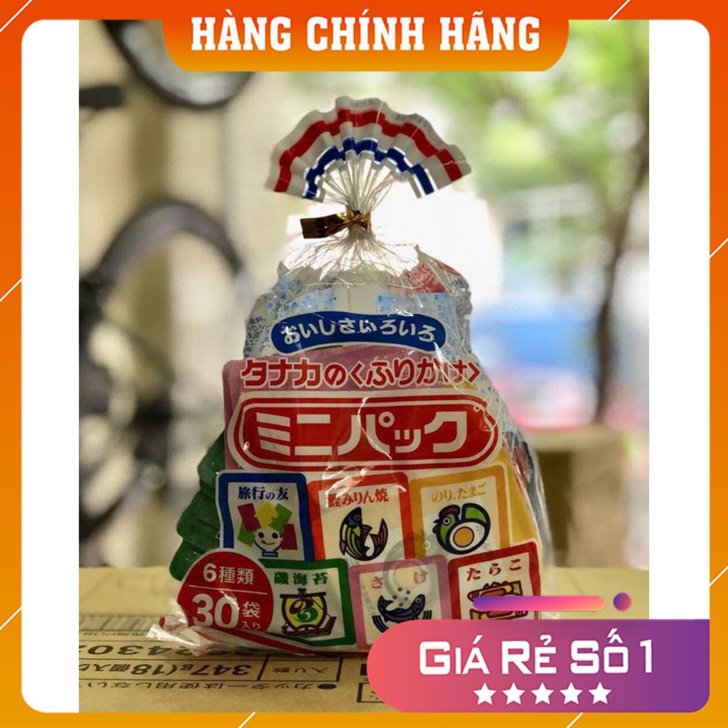 Gia vị rắc cơm Furikake nội địa Nhật cho bé ăn dặm 30 gói nhỏ date 2021