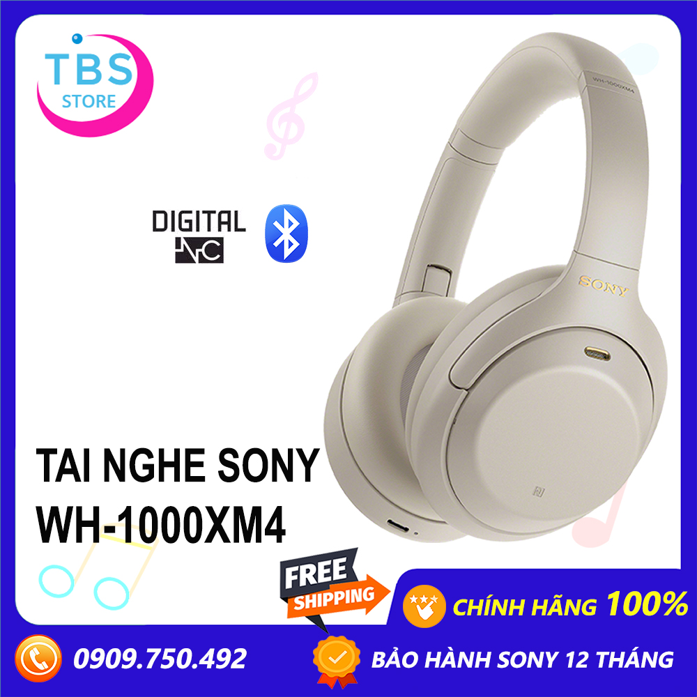 [HCM]Tai Nghe Không Dây Chống Ồn Sony WH-1000XM4 - Hàng chính hãng - Bảo hành 12 tháng