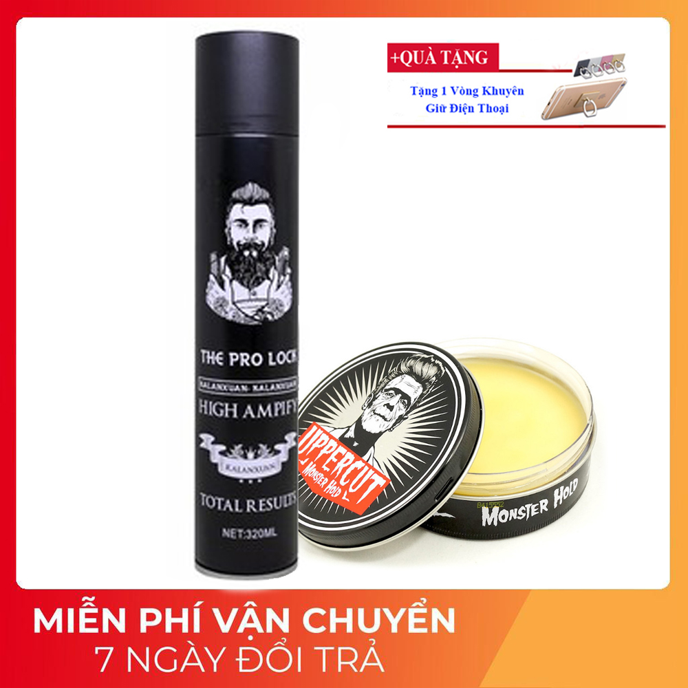 [COMBO HOT] Wax Tốt & Gel Tạo Kiểu Tóc Nam - Giữ nếp tóc tốt, vào nếp nhanh và chuẩn mang đến độ phồng tự nhiên cho mái tóc. TẶNG 01 Khuyên Giữ Điện Thoại.