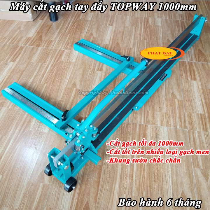 Máy cắt gạch ốp lát không bụi topway 1000-máy cắt gạch tay đẩy-khung thép