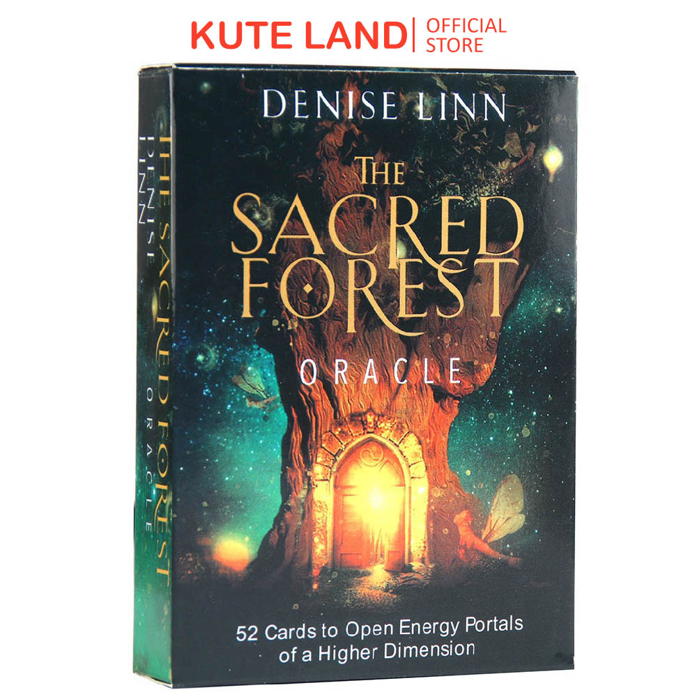 Bộ bài the sacred forest oracle 52 lá bài tặng đá thanh tẩy