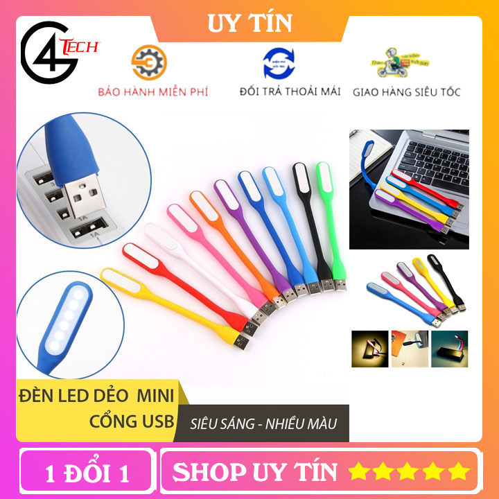 Combo 2 đèn led dẻo cắm cổng usb siêu sáng - đèn led đầu usb siêu sáng, nhỏ gọn tiện dụng