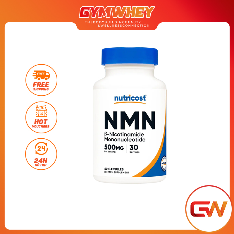 NUTRICOST NMN 500MG 60 Viên Nhộng Cung Cấp Năng Lượng Cho Cơ Thể