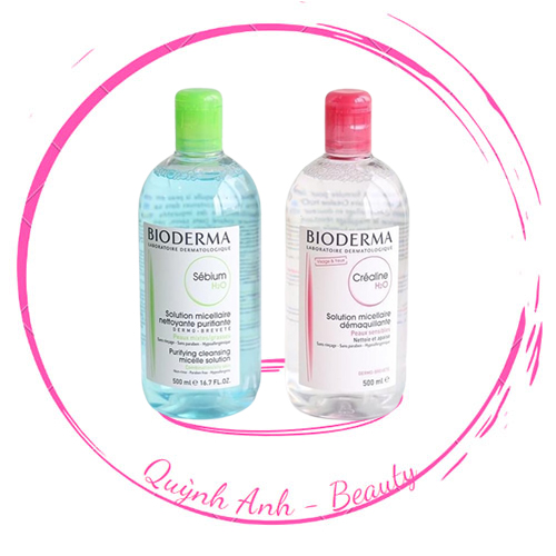 Nước tẩy trang bioderma h2o 500ml pháp!!!