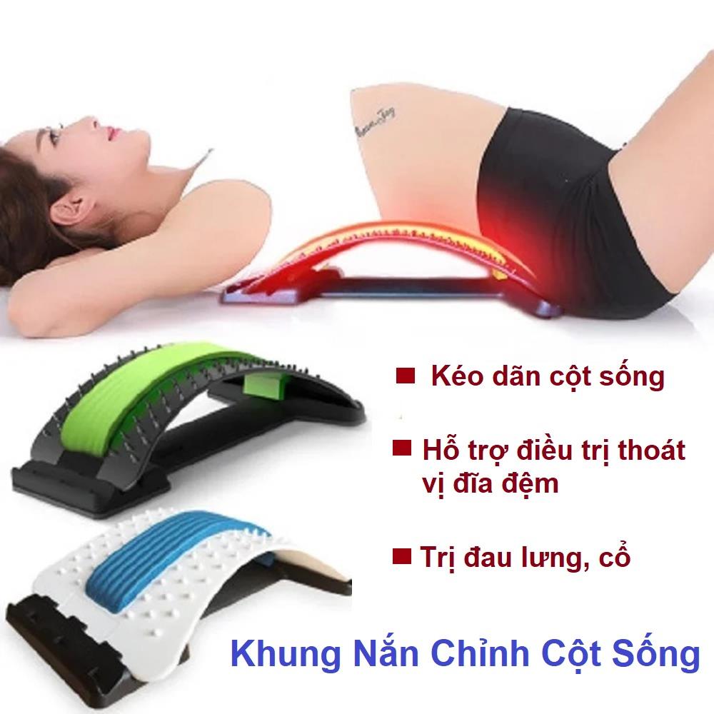 Tập chống gù lưng, Ngồi đúng cách chống cong vẹo cột sống, Khung Nắn Chỉnh Cột Sống Chất Liệu Nhựa ABS Dẻo Dai, 3 Nấc Điều Chỉnh Độ Cao, Hỗ Trợ Điều Trị Đau Lưng, Đau Vai Cổ, Kéo Giãn Cột Sống.
